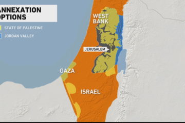 West Bank - https://www.aljazeera.com/news/2020/06/israel-set-annex-one-third-occupied-west-bank-200621131147510.html